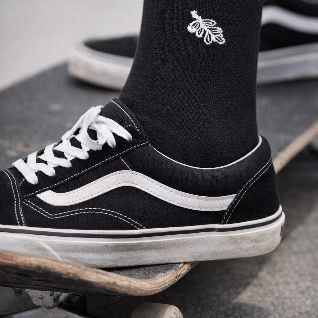DAKE Crew Socken Schwarz