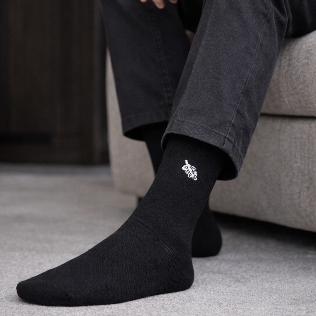 DAKE Crew Socken Schwarz